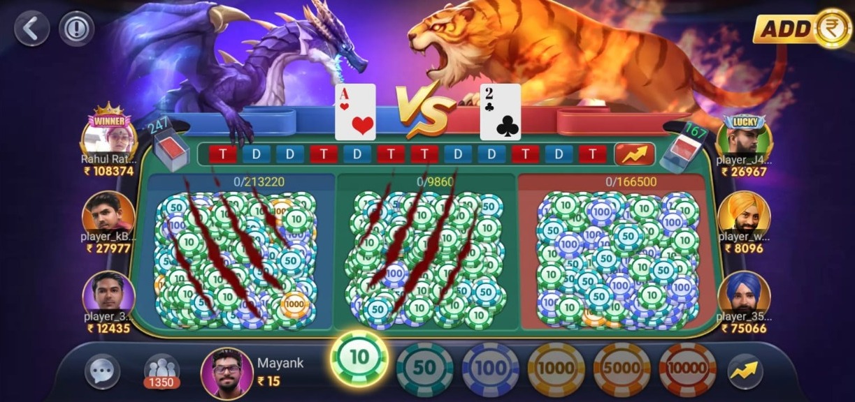 best dragon vs tiger game
